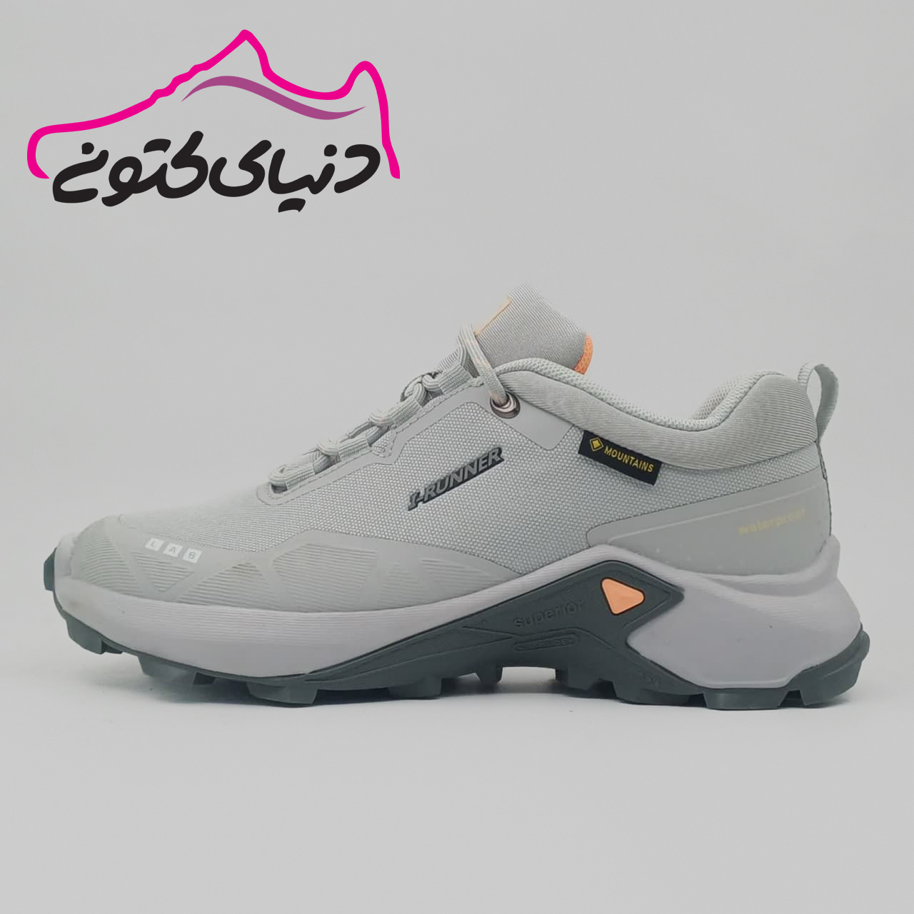 کتونی اسپرت زنانه آی رانر طوسی روشن